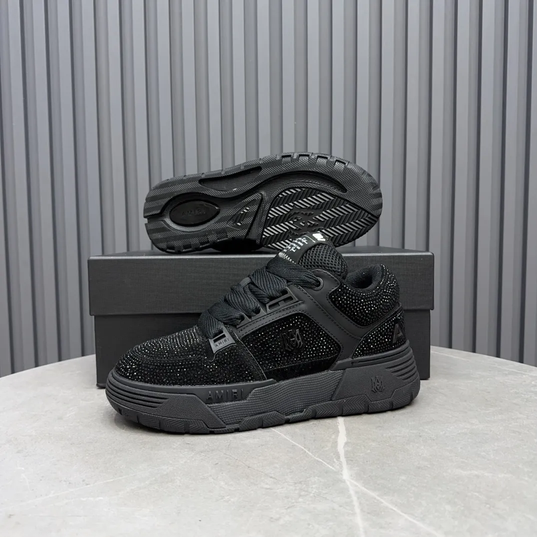 Men's shoes 💰760💰 AMIRI AMIRI fashion brand hot sale 🔥 Available all year round, couples 💑 Official website synchronization Imported fabrics 1⃣️ vs 1⃣️ replica, original factory special original sole, 35-45 (45. non-refundable)